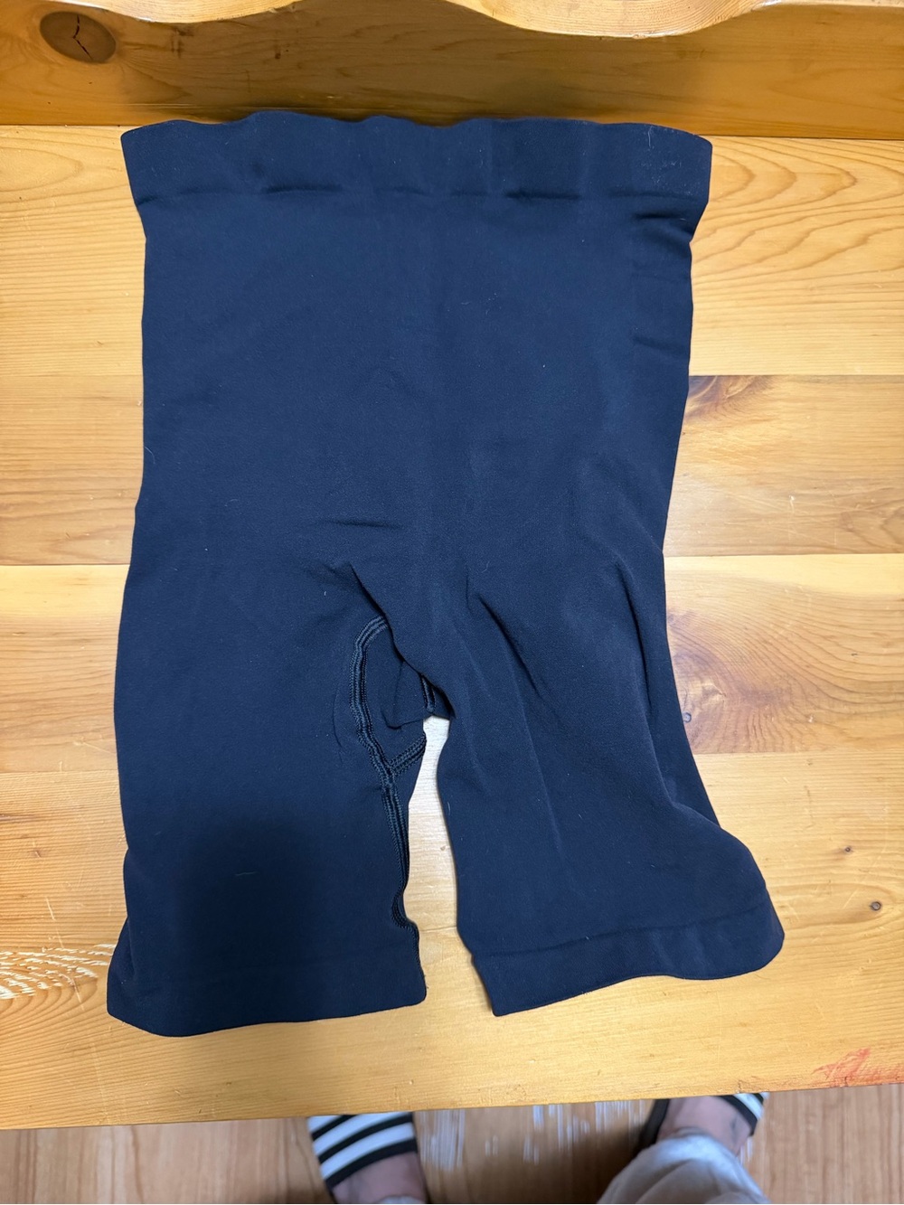 SKIMS Black High-Waist Shapewear Shorts